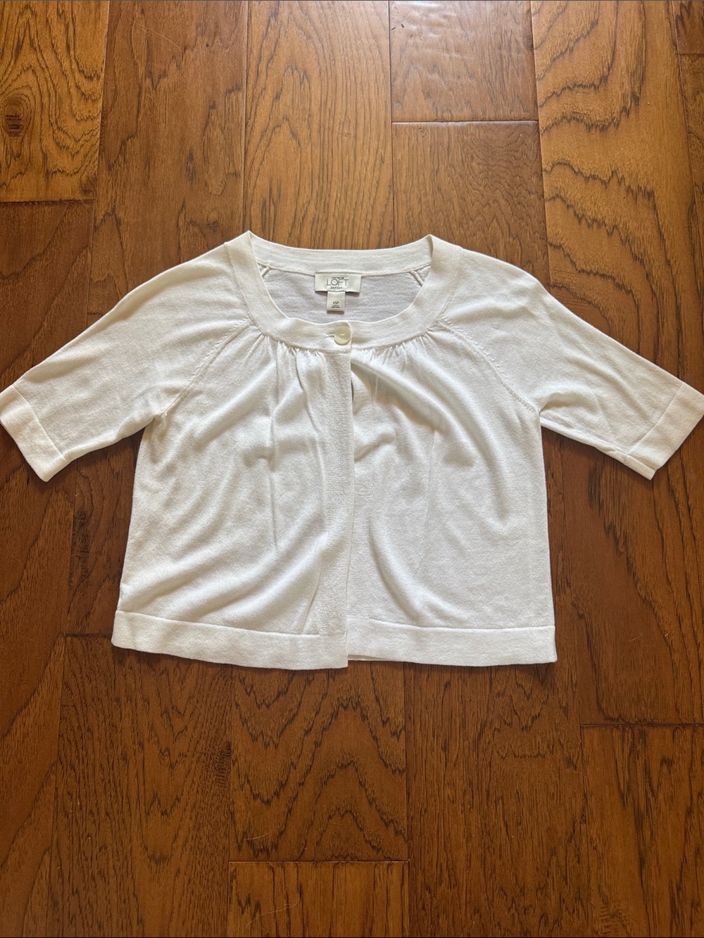 Super soft, perfect XSP ivory cardigan from Loft- never worn